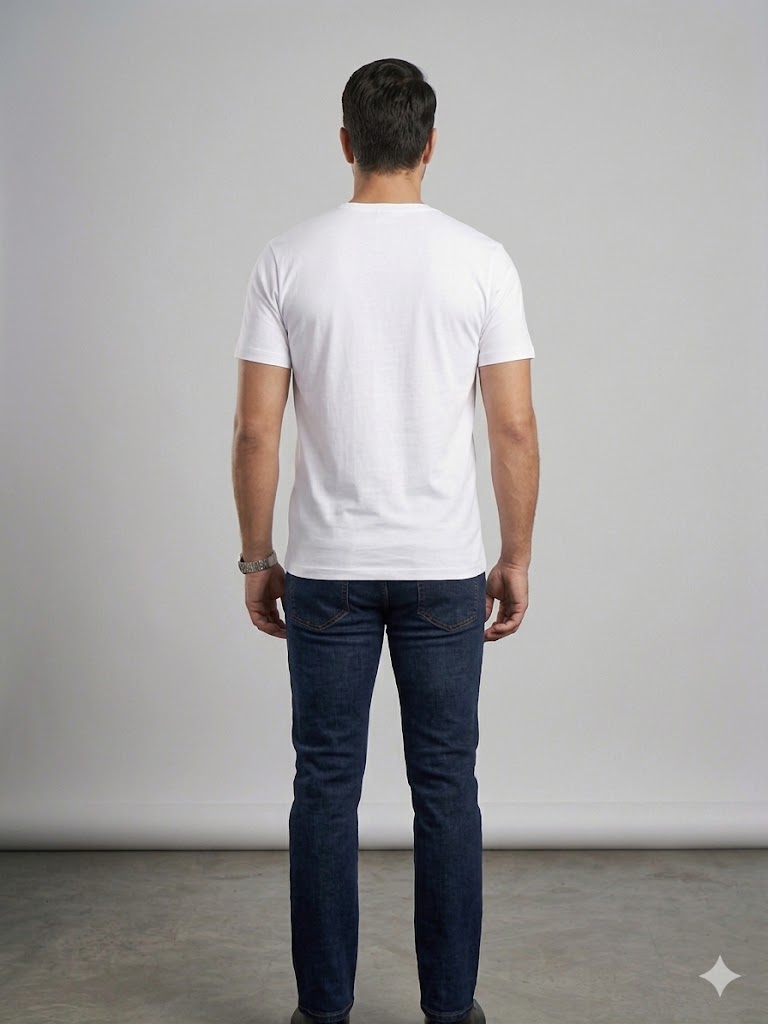 Centilmen Erkek Bisiklet Yaka Düz Sade Klasik T-Shirt 2517044