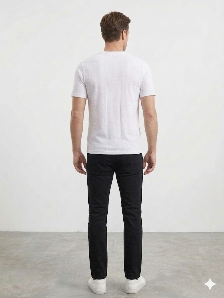 DİOR Bisiklet Yaka Kısa Kollu Dokulu Basic Triko T-Shirt 2517202
