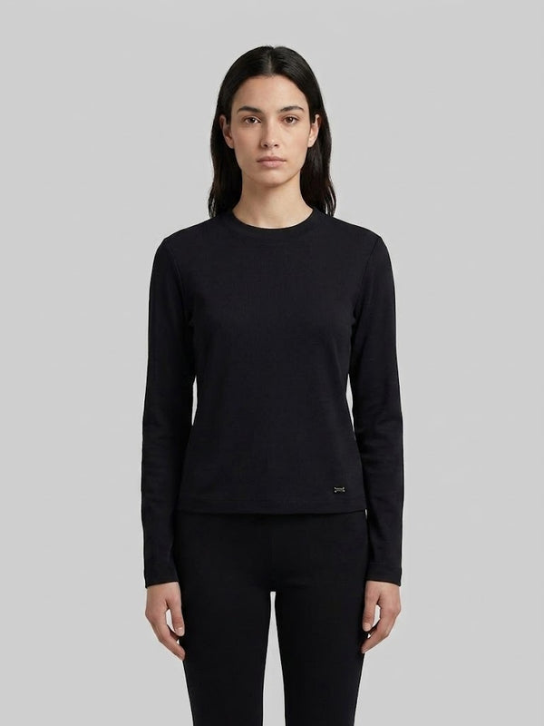 CENTİLMEN Bisiklet Yaka Metal Logolu Basic T-Shirt 3023