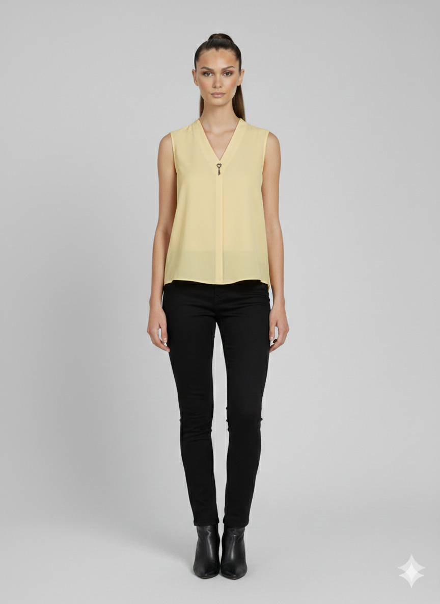 DOSSODOSSİ VANGELİZA Sıfır Kol Bluz 44630