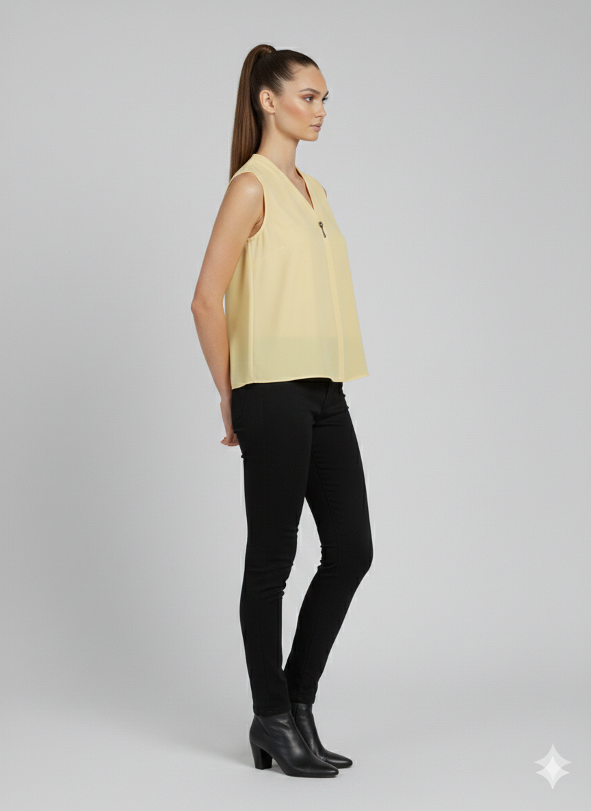 DOSSODOSSİ VANGELİZA Sıfır Kol Bluz 44630