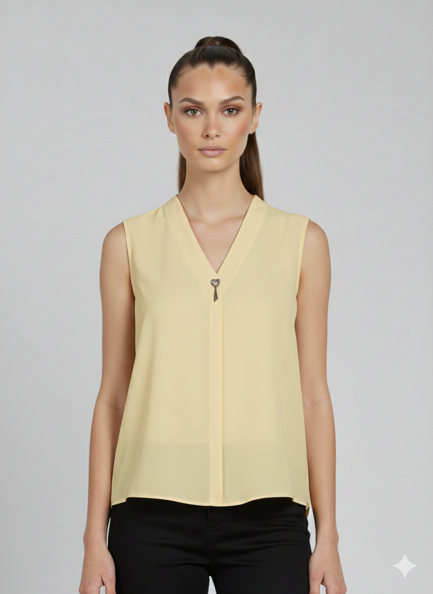 DOSSODOSSİ VANGELİZA Sıfır Kol Bluz 44630