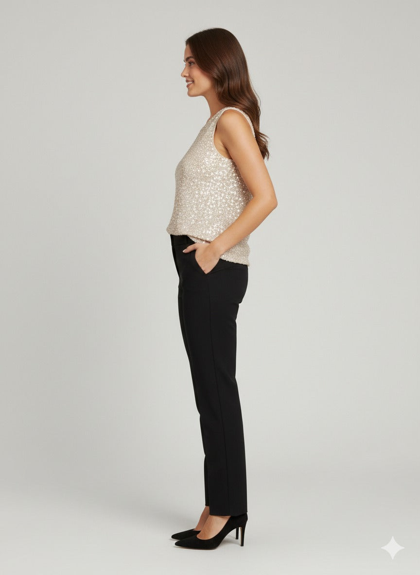 EKOL Pul Payetli Bluz 2858
