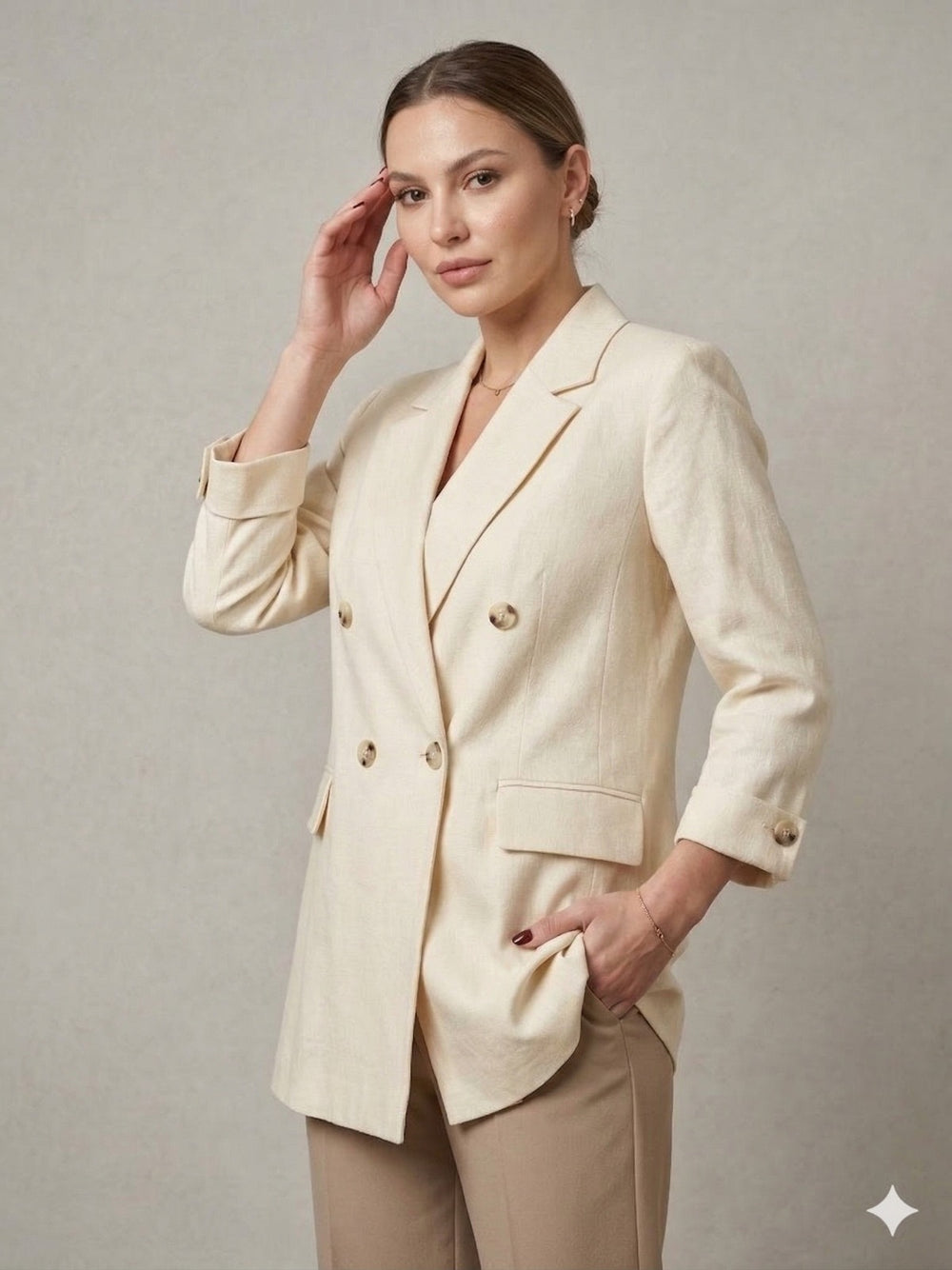 EKOL Yarım Kol Kapak Cepli Ceket 1270