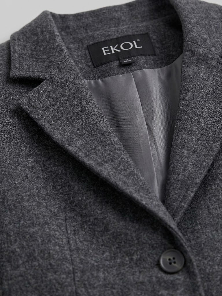 EKOL Melanj Duble Kol Blazer Ceket 4205