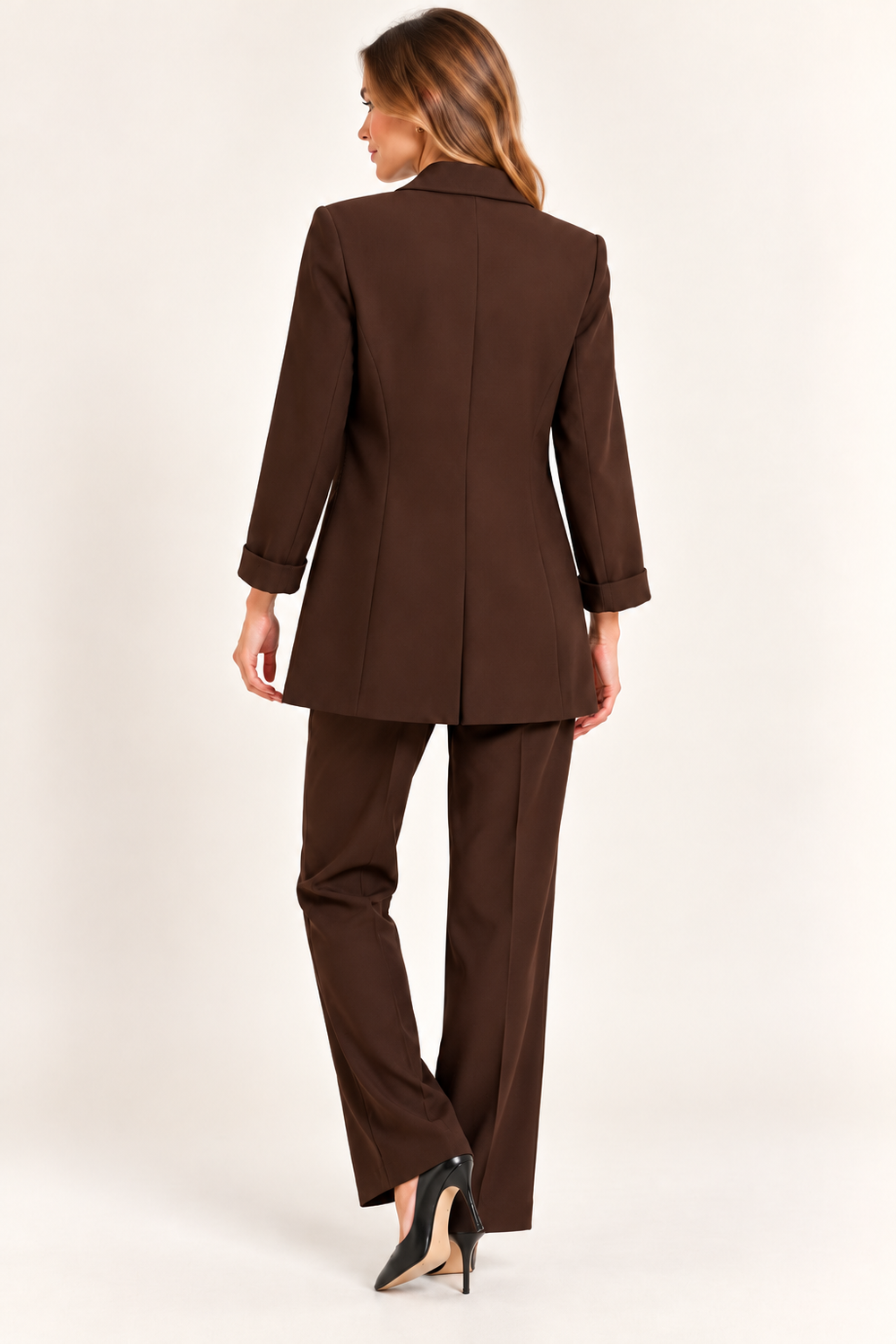 EKOL Kadın Kruvaze Blazer Ceket 4585