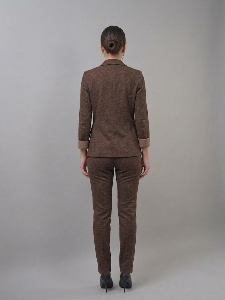 EKOL Melanj Duble Kol Blazer Ceket 4205