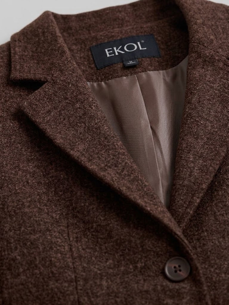 EKOL Melanj Duble Kol Blazer Ceket 4205