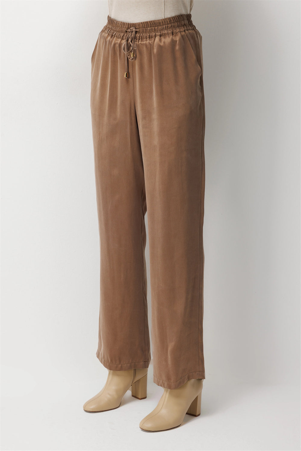 EKOL Beli Lastikli Bol Paça Pantolon 4083