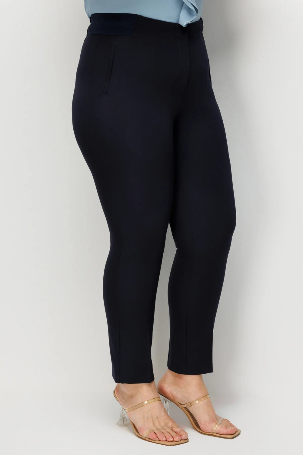 EKOL Beli Kalın Lastikli Dar Paça Pantolon 4168