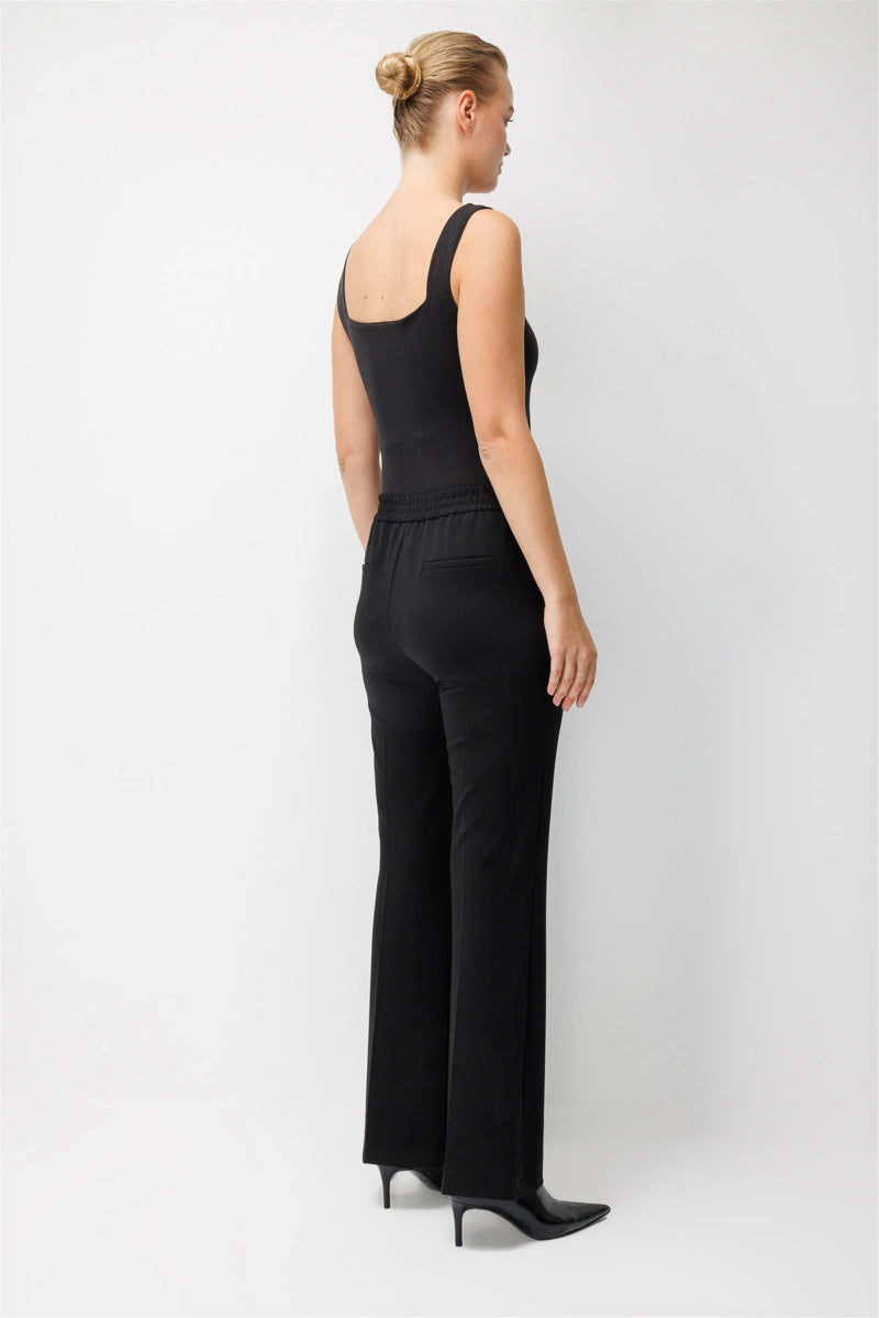 EKOL Beli Lastikli Bol Paça Pantolon 4187