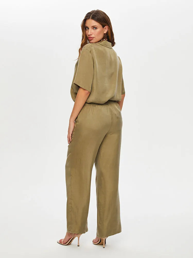FAİK SÖNMEZ Straight Fit Tensel Pantolon PNT023