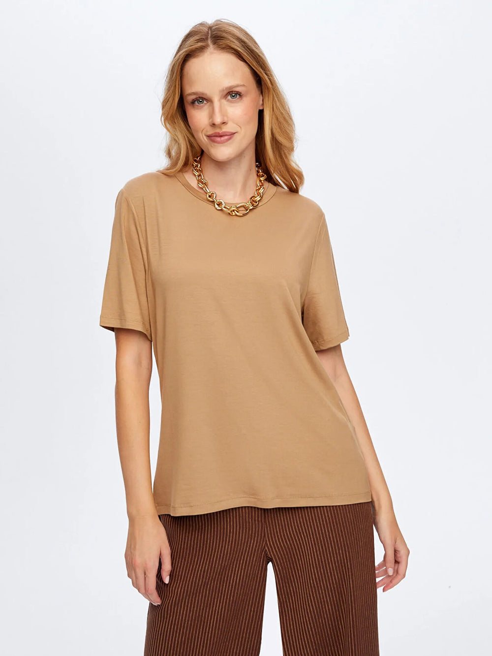 FAİK SÖNMEZ Yuvarlak Yaka Kısa Kol T-Shirt TSH009