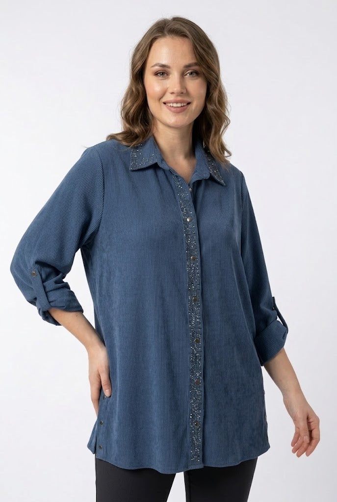 Centilmen Yaka Ve Önü Taş Detaylı 65669