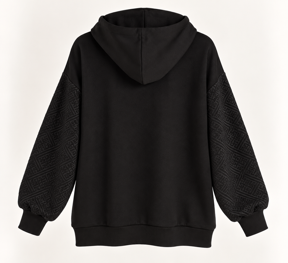 FEVER Gold Düğme Detaylı Kapüşonlu Sweatshirt 14036