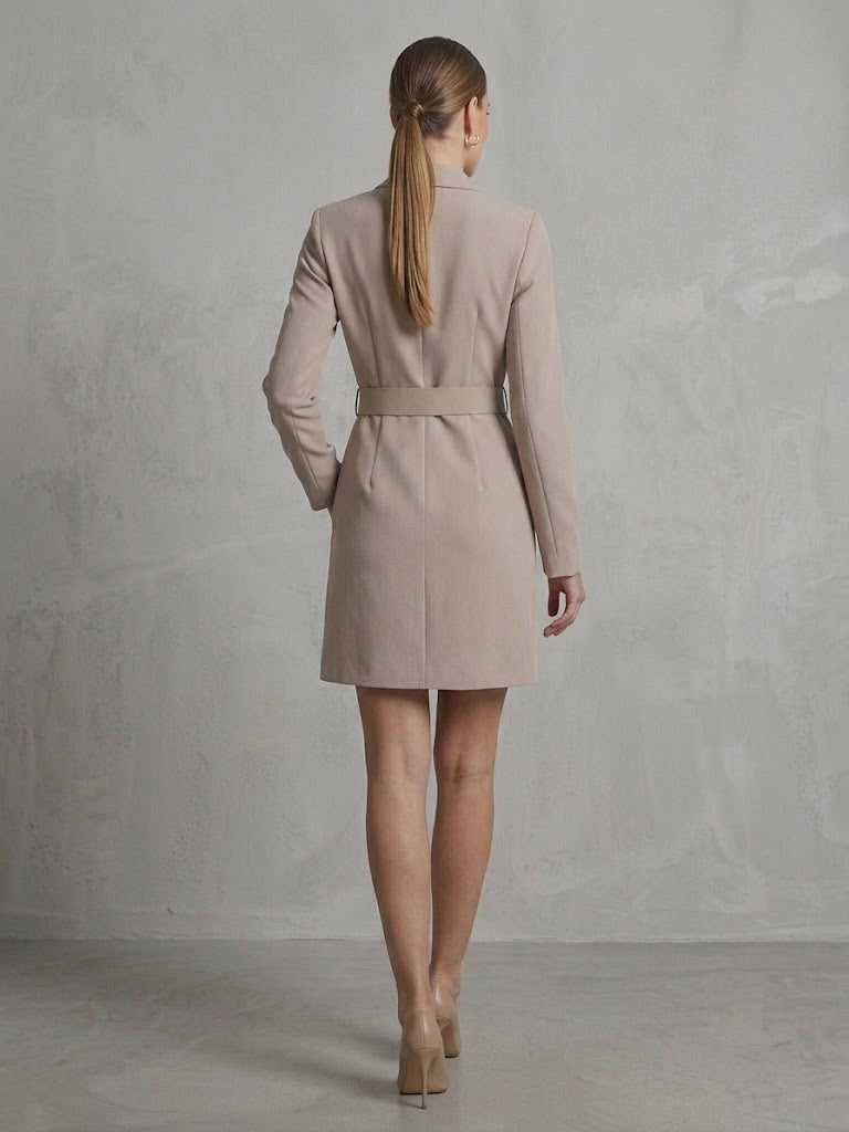 FİMKA Taş Detaylı Kemerli Blazer Elbise 5665