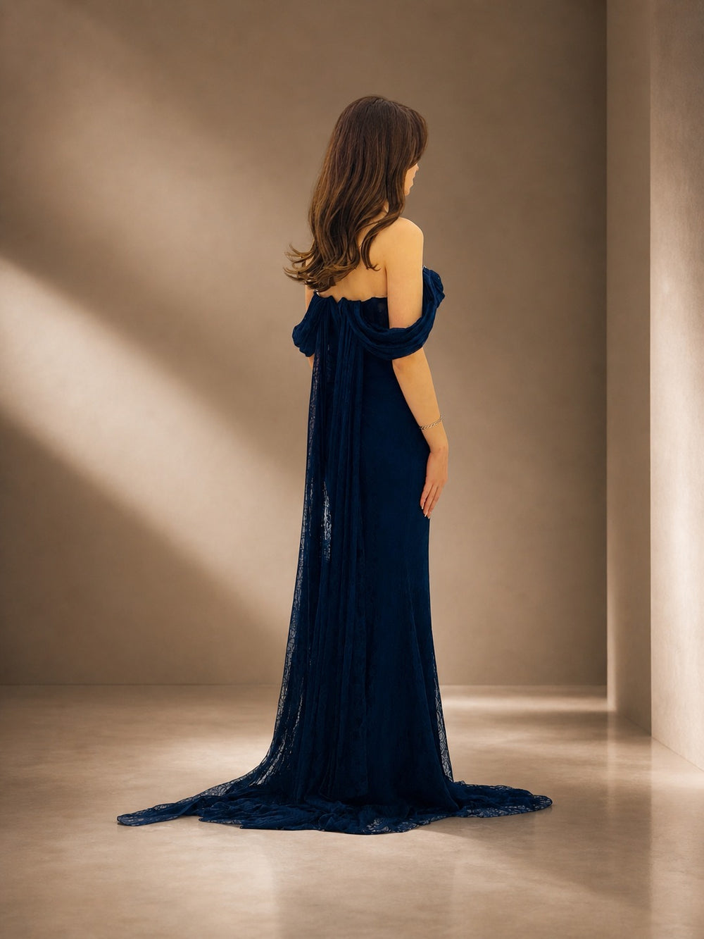 FOR COSTUME Dantel Detaylı Abiye 10534