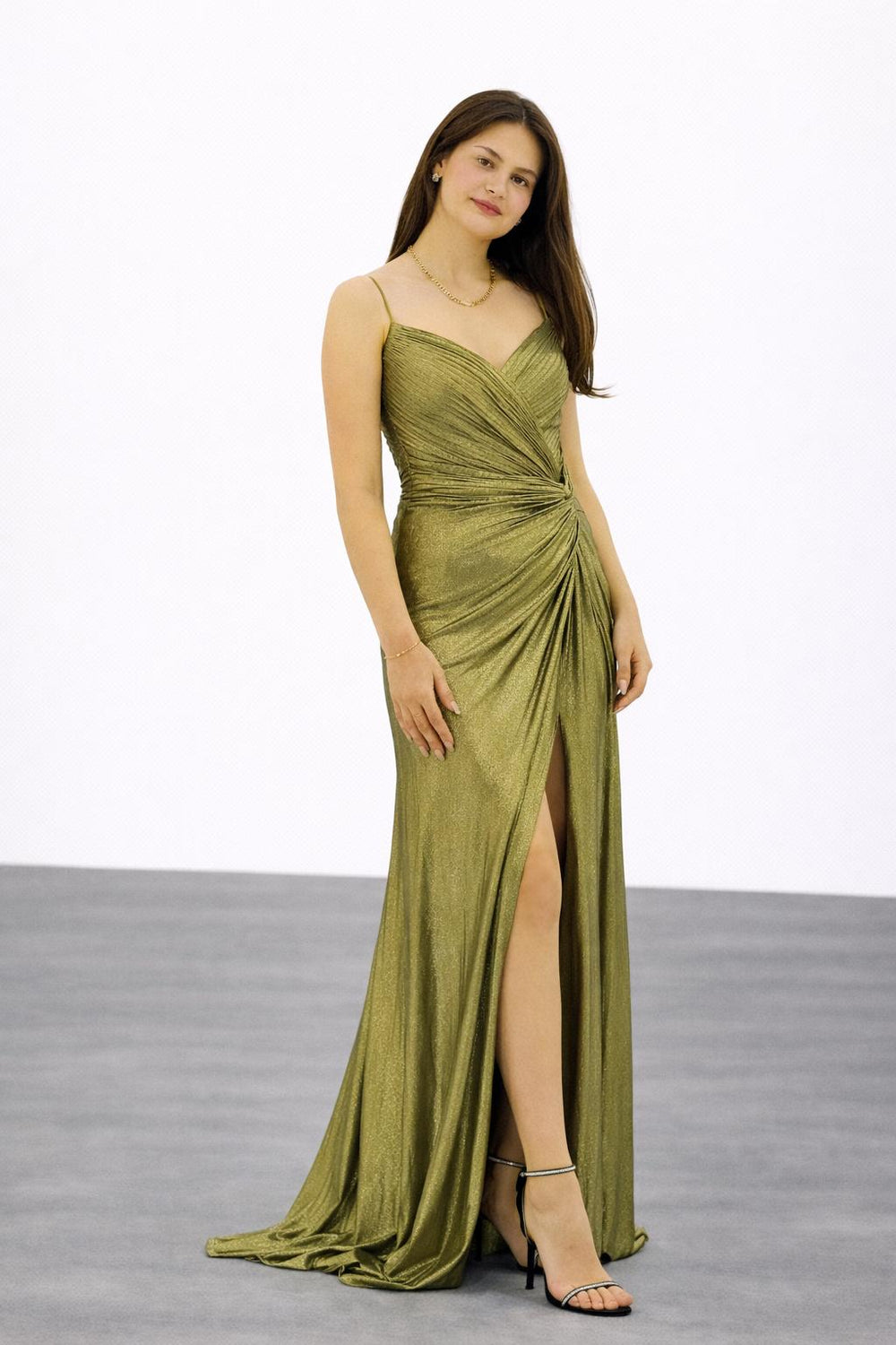 FOR COSTUME Yırtmaç Detaylı Abiye Elbise 10032