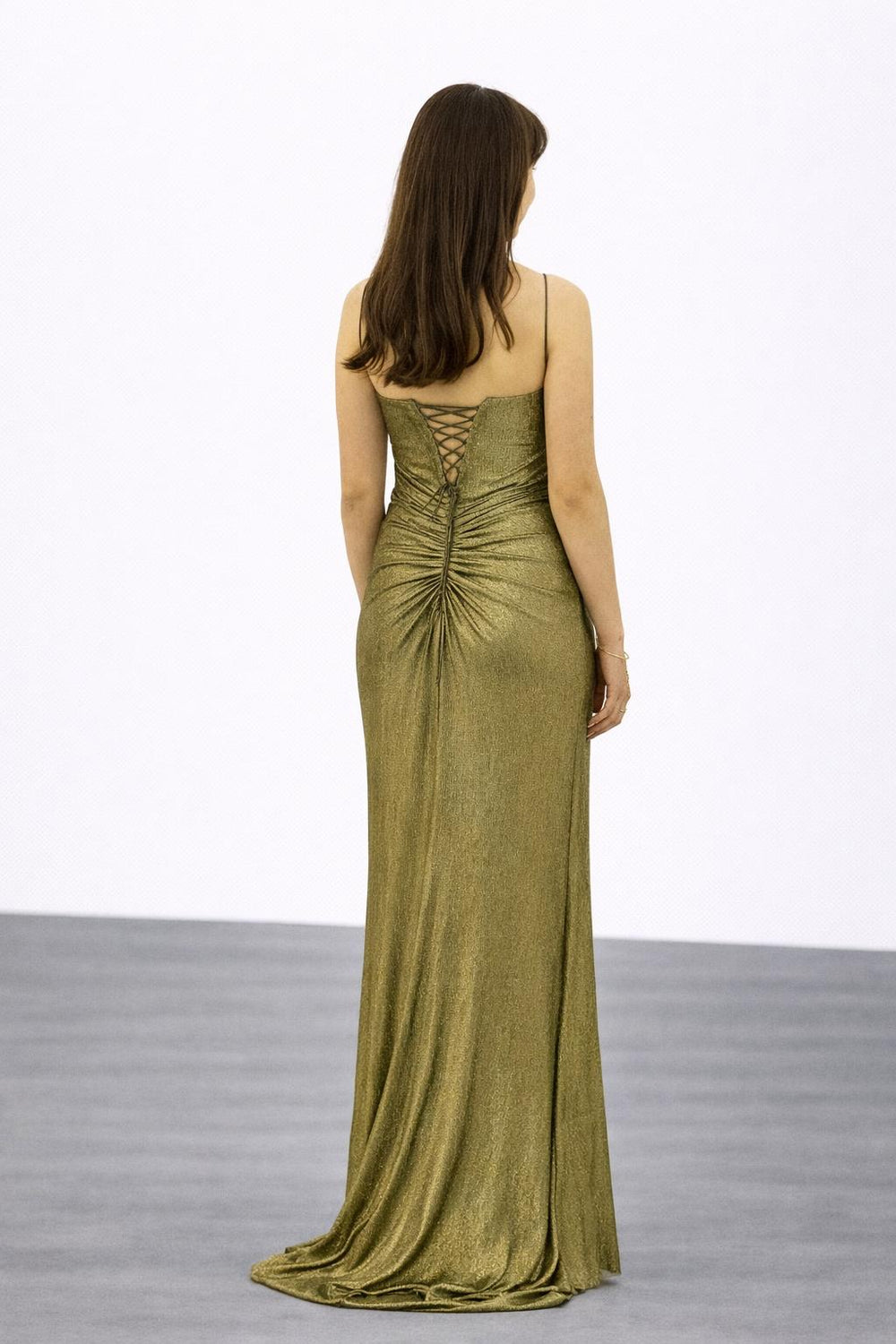 FOR COSTUME Yırtmaç Detaylı Abiye Elbise 10032