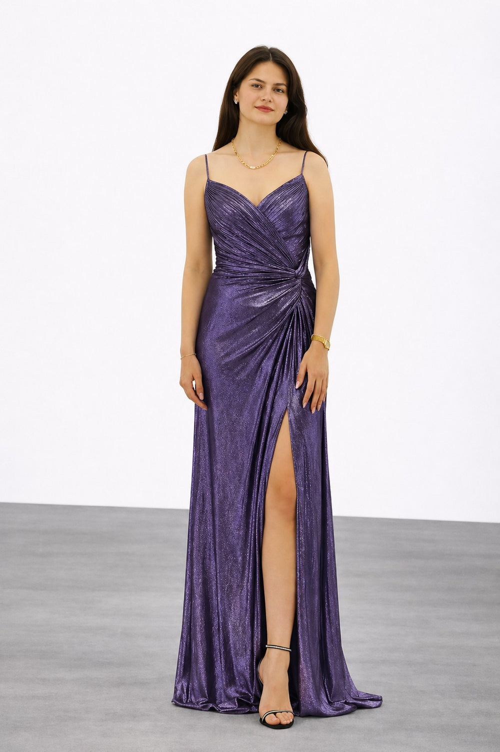 FOR COSTUME Yırtmaç Detaylı Abiye Elbise 10032