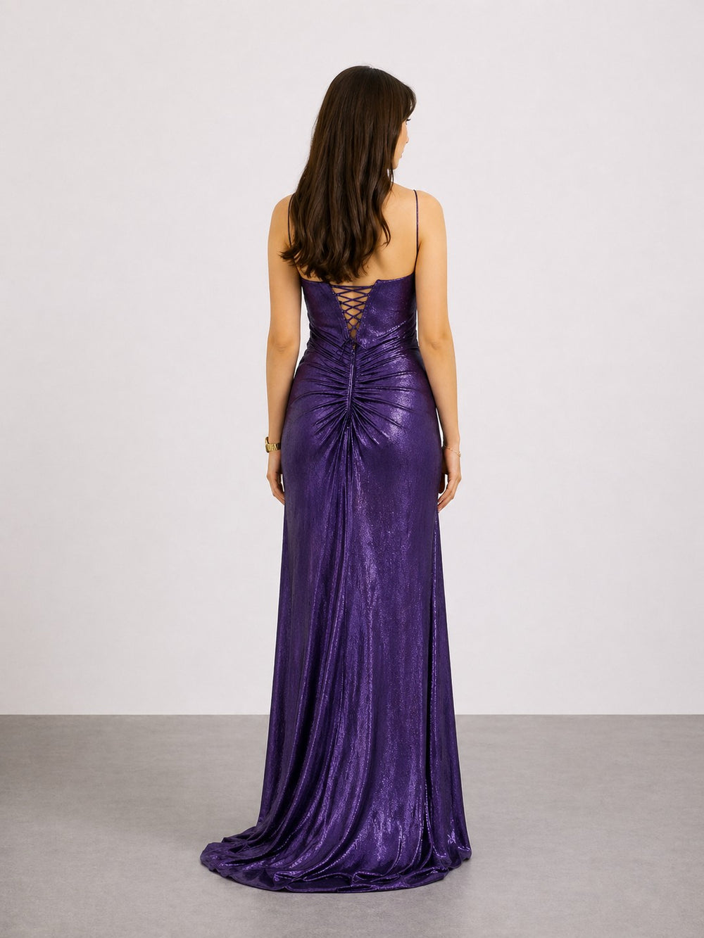 FOR COSTUME Yırtmaç Detaylı Abiye Elbise 10032