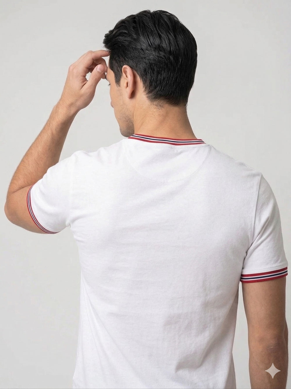 FORMENTİ Çizgi Detaylı Logolu Tişört  2329