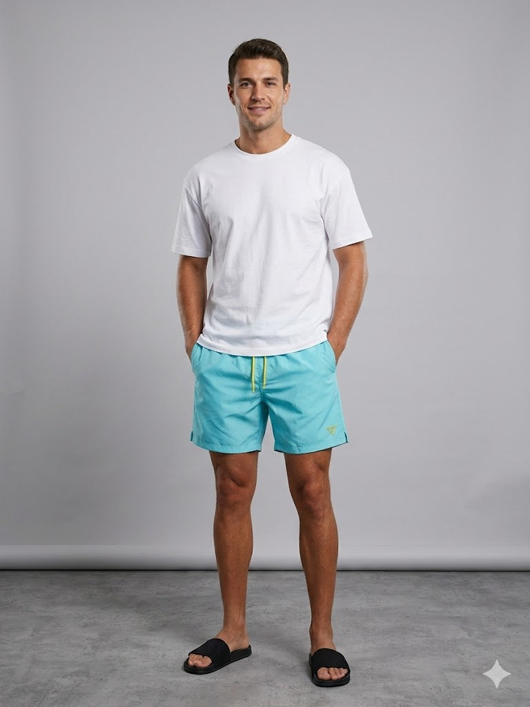 GUESS Erkek Desenli Deniz Mayo Şort F6GT26WG2A2