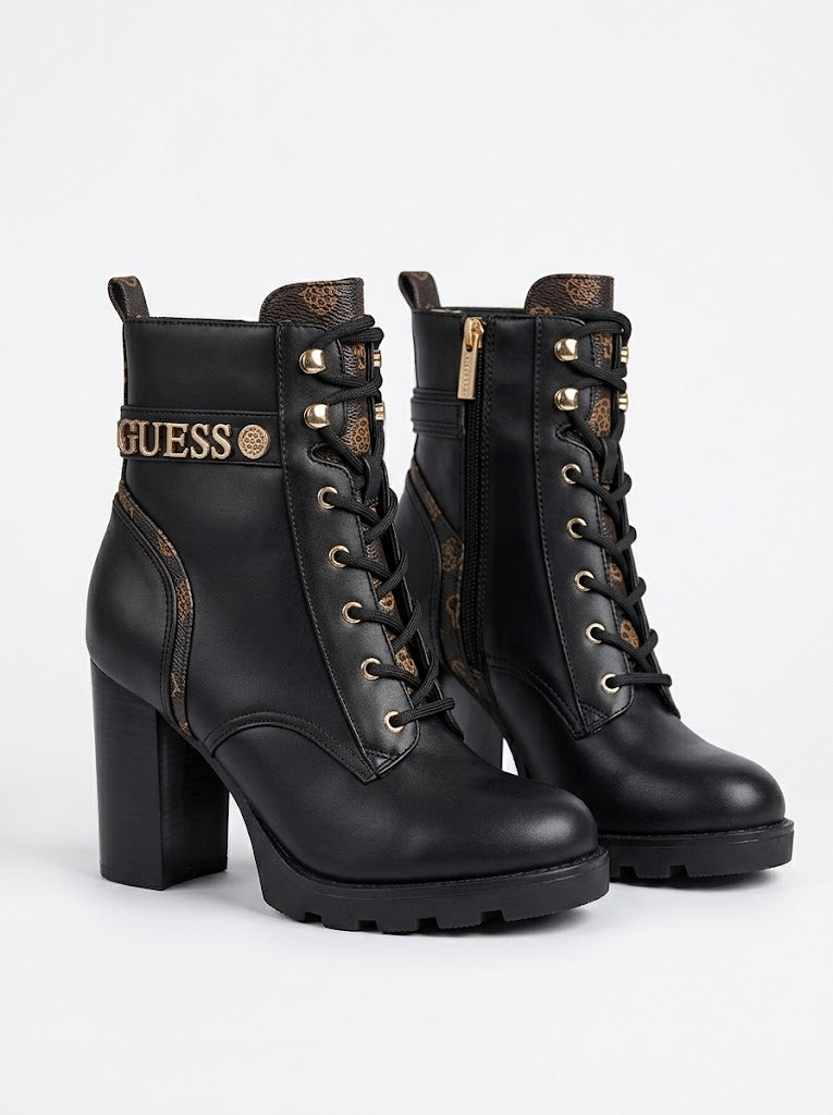 GUESS Kalın Topuklu Bağcıklı Bot  FLFNEEELE10