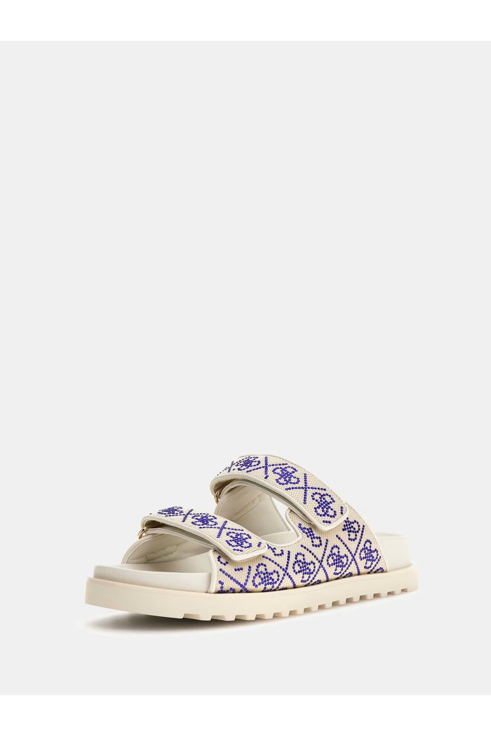 GUESS Fadeliza 4G Taş Logolu Cırt Cırtlı Bayan Terlik FLJFDZFAB19