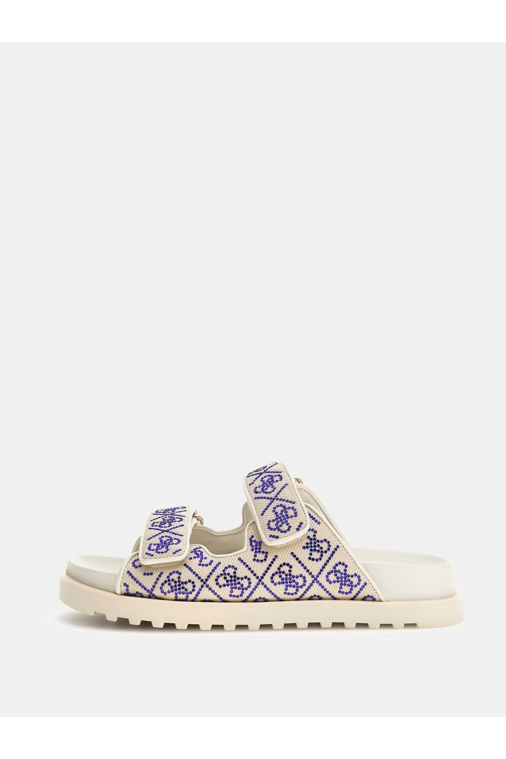 GUESS Fadeliza 4G Taş Logolu Cırt Cırtlı Bayan Terlik FLJFDZFAB19