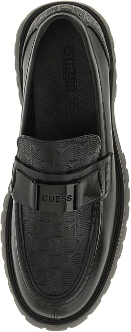GUESS Gorizia Erkek Siyah Deri Makosen Ayakkabı FMTGORLEL14