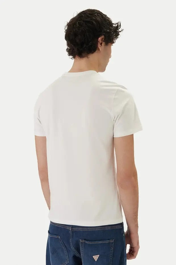 GUESS Bisiklet Yaka Kısa Kollu Üçgen Logolu T-shirt  M6GI11K2992