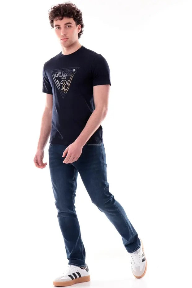 GUESS Bisiklet Yaka Kısa Kollu Üçgen Logolu T-shirt  M6GI11K2992