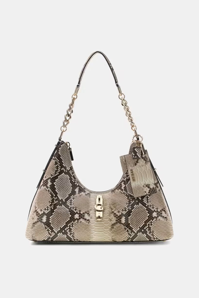 GUESS  Yvonne Animalier Baskılı Hobo Çanta HWKG2329010