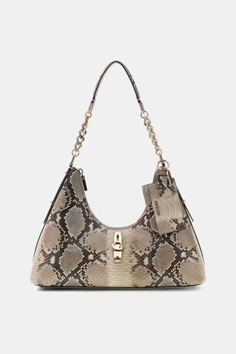 GUESS  Yvonne Animalier Baskılı Hobo Çanta HWKG2329010