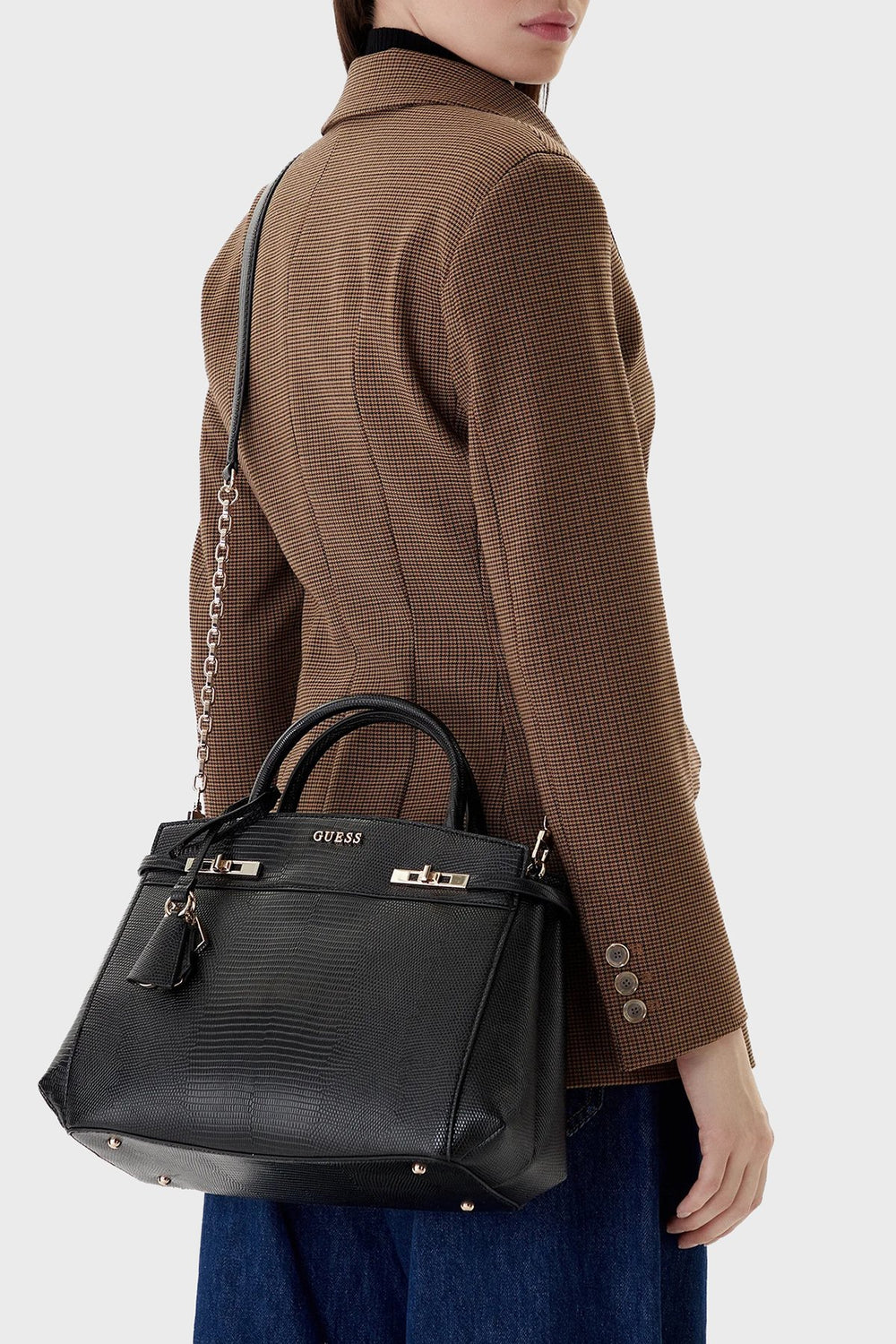 GUESS Melinda Hayvan Desenli El Çantası HWKL9933060