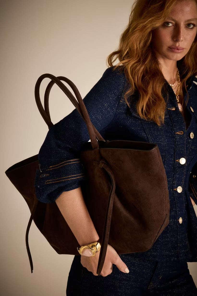 GUESS Allegra Süet Tote ÇANTA HWSG2237230