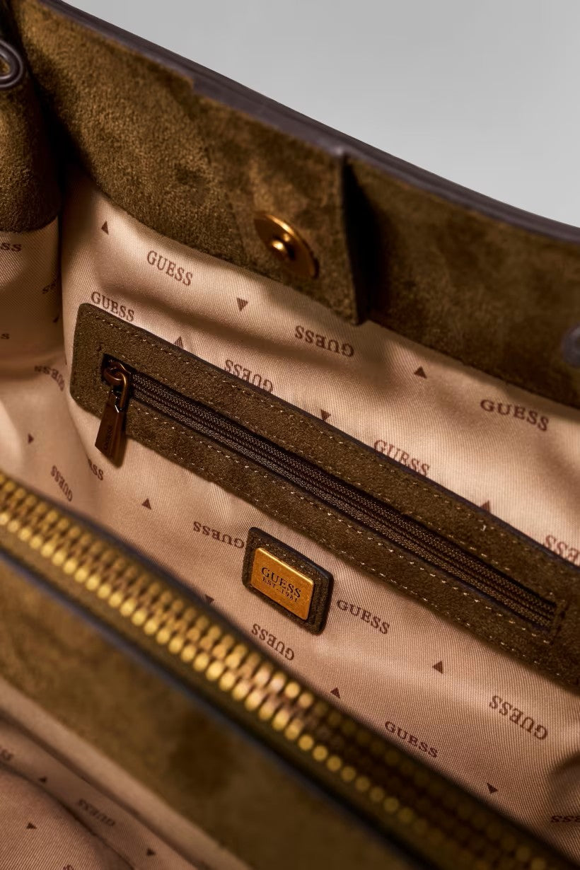 GUESS Allegra Süet Tote ÇANTA HWSG2237230
