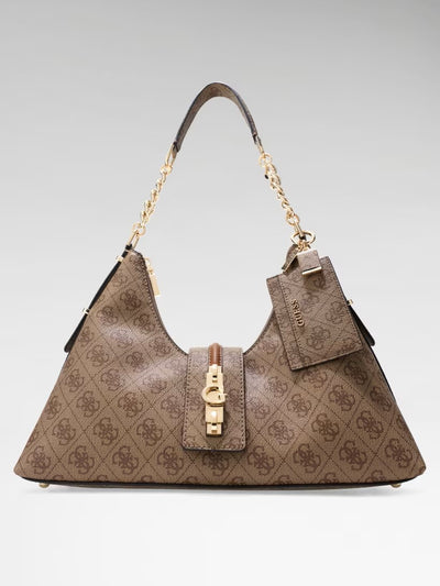 GUESS Yvonne Logo Hobo Çanta HWSG2378010