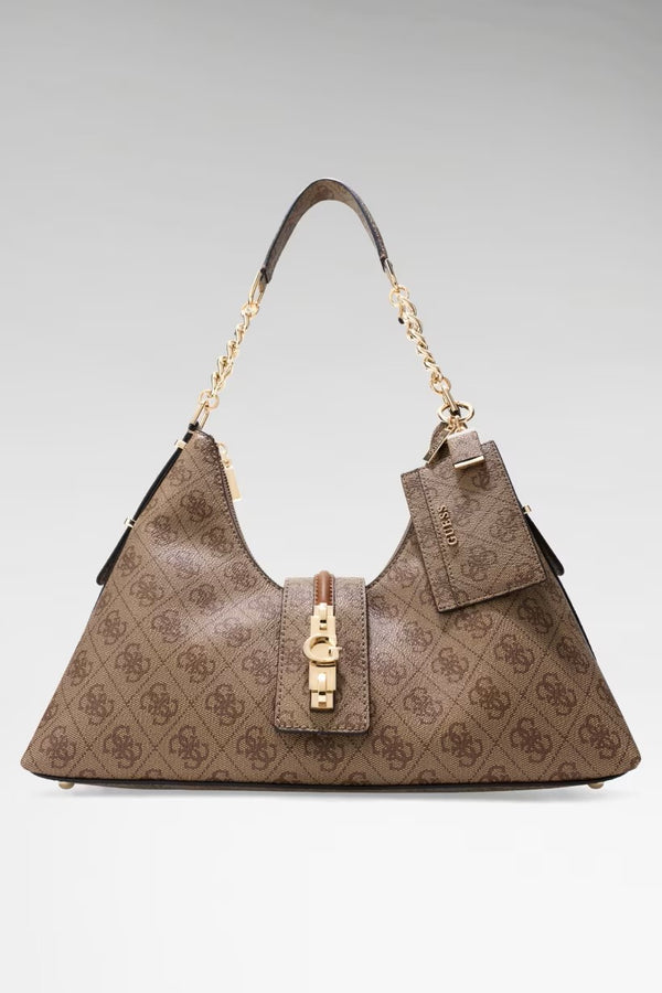 GUESS Yvonne Logo Hobo Çanta HWSG2378010