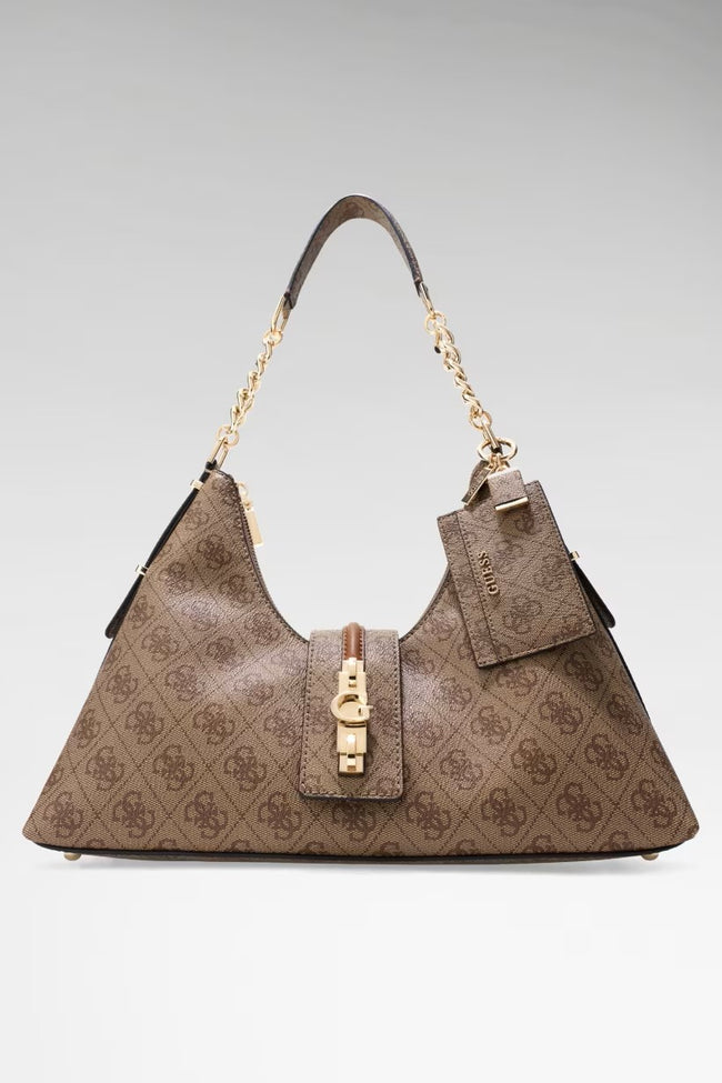 GUESS Yvonne Logo Hobo Çanta HWSG2378010