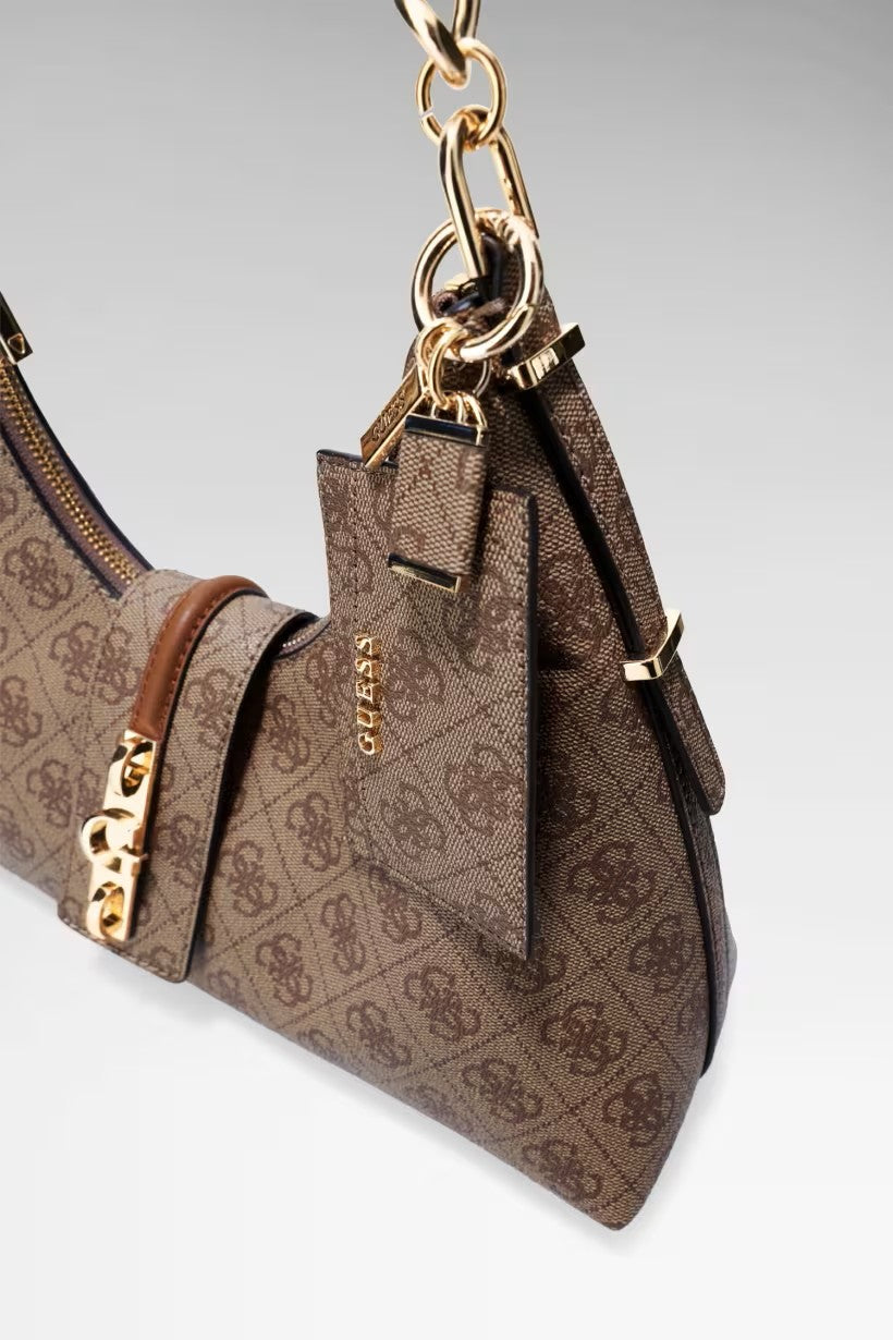GUESS Yvonne Logo Hobo Çanta HWSG2378010