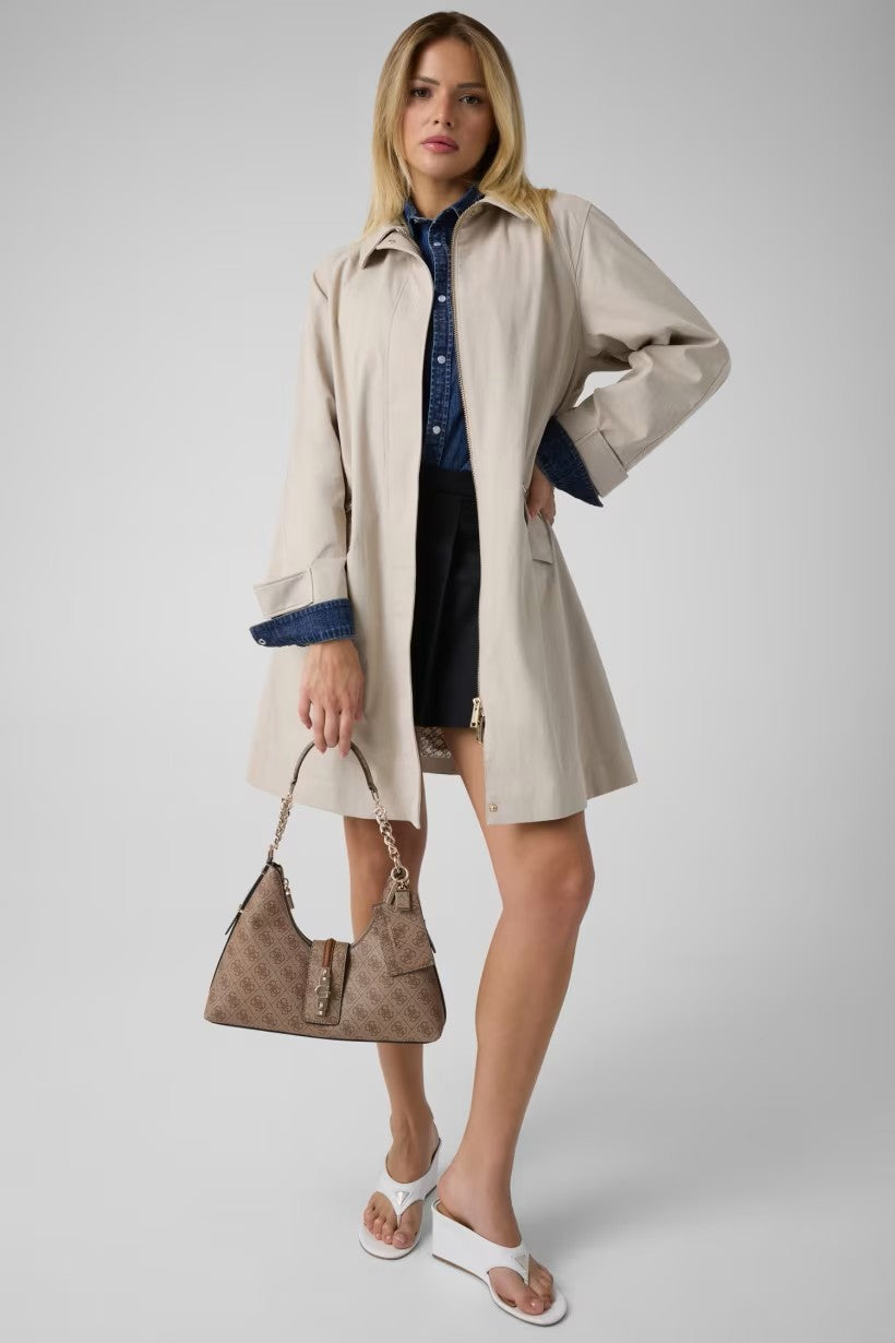 GUESS Yvonne Logo Hobo Çanta HWSG2378010
