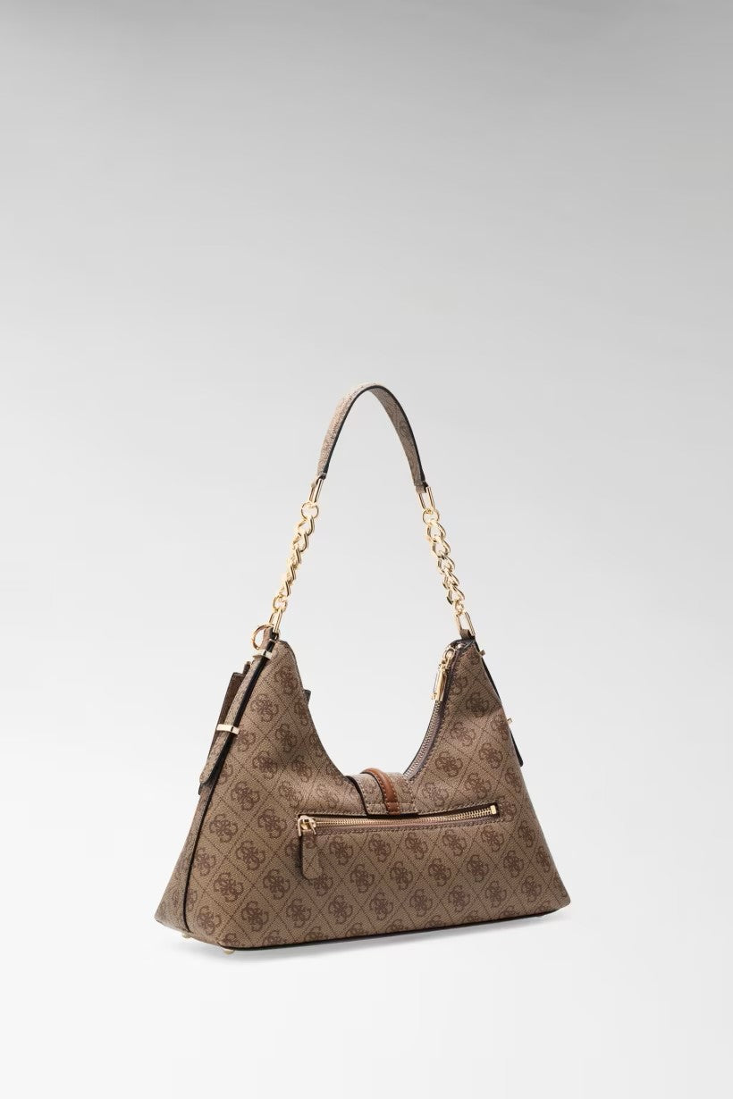 GUESS Yvonne Logo Hobo Çanta HWSG2378010