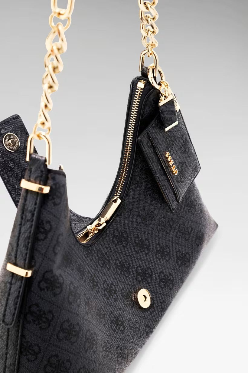 GUESS Yvonne Logo Hobo Çanta HWSG2378010