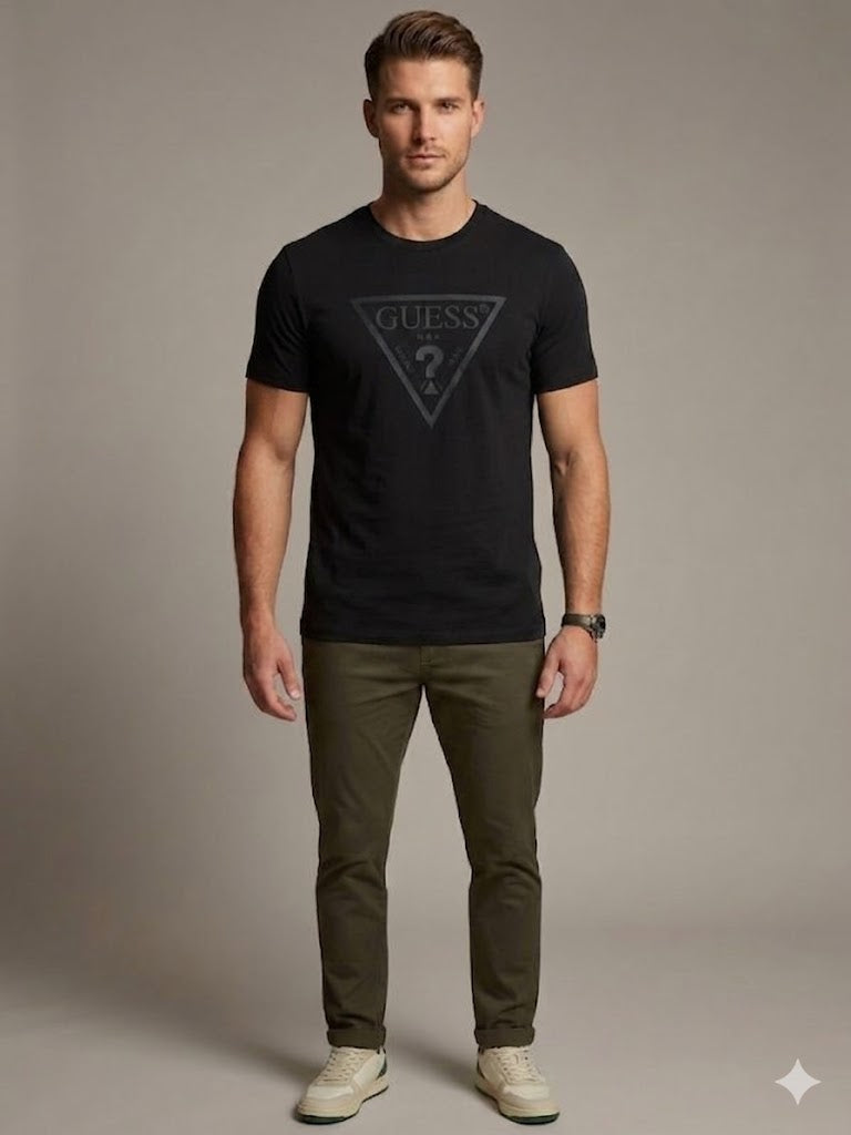 GUESS Erkek Günlük Casual Baskılı T-Shirt Z4YI12I3Z14