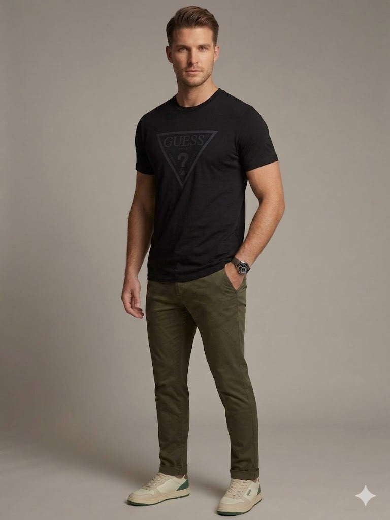 GUESS Erkek Günlük Casual Baskılı T-Shirt Z4YI12I3Z14