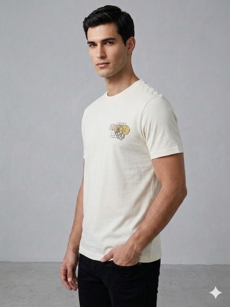 GUESS Erkek Modern Kesim Bisiklet Yaka T-Shirt M6GI37K3318