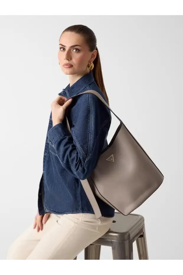 GUESS Meridian II Siyah Kadın Omuz Çantası HWBG6974040