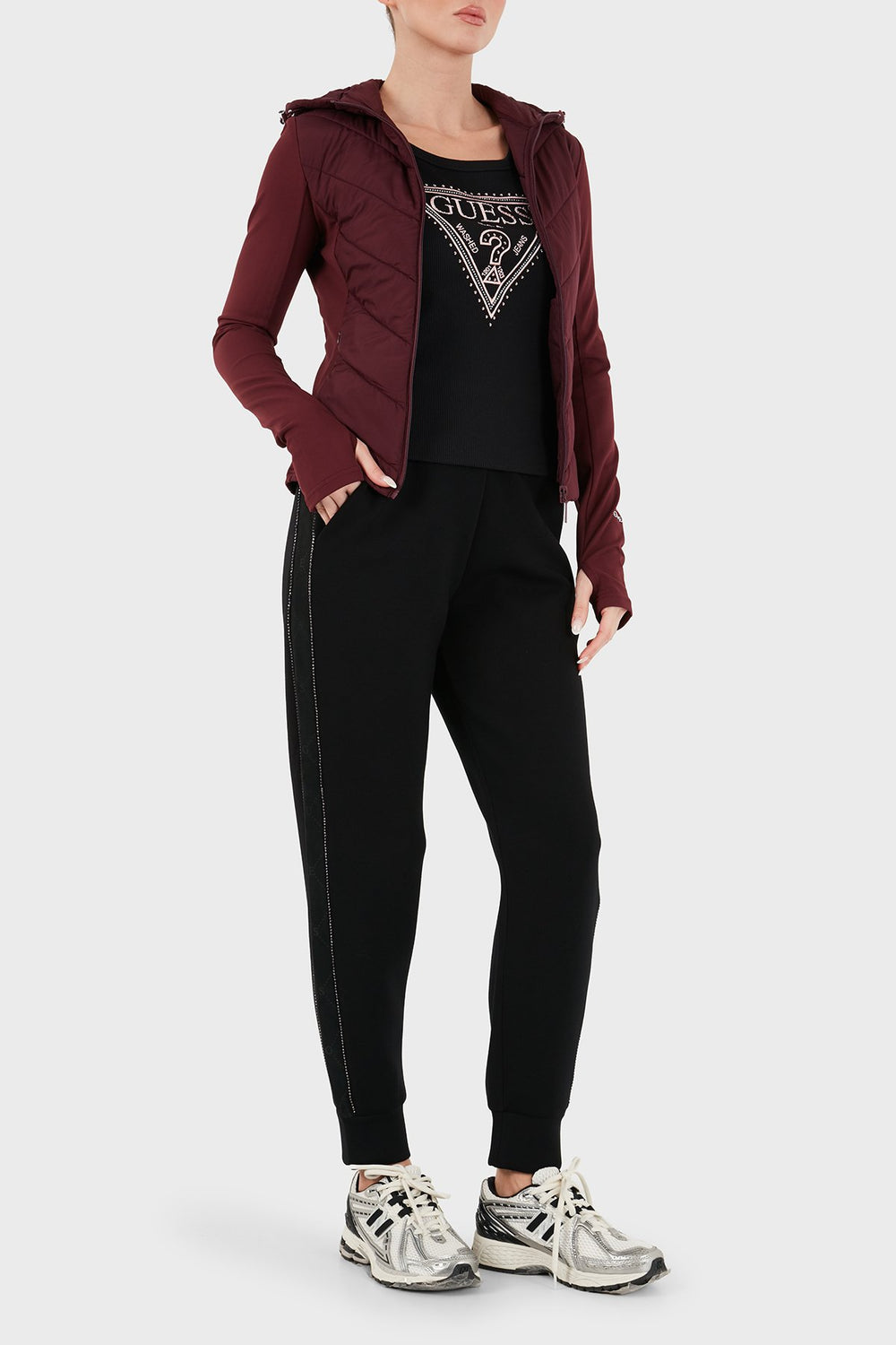 GUESS Kapüşonlu Sweat V6BL12W4503